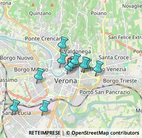 Mappa Piazzetta Monte, 37121 Verona VR, Italia (1.29818)