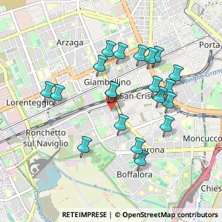 Mappa Via Faraday Michele, 20143 Milano MI, Italia (0.9285)