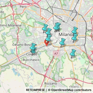 Mappa Via Faraday Michele, 20143 Milano MI, Italia (3.18727)