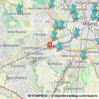 Mappa Via Faraday Michele, 20143 Milano MI, Italia (3.08143)