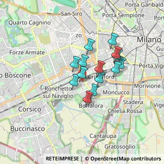 Mappa Via Faraday Michele, 20143 Milano MI, Italia (1.24071)