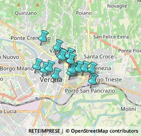 Mappa Via, 37100 Verona VR, Italia (1.02563)