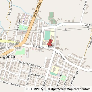 Mappa Via Roma, 44/A, 35010 Vigonza, Padova (Veneto)