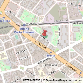 Mappa Via Nervesa, 12, 20139 Milano, Milano (Lombardia)