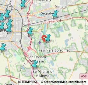 Mappa Via Achille Grandi, 20068 Peschiera Borromeo MI, Italia (7.368)