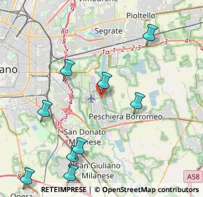 Mappa Via Achille Grandi, 20068 Peschiera Borromeo MI, Italia (5.59636)