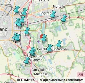 Mappa Via Achille Grandi, 20068 Peschiera Borromeo MI, Italia (4.23111)