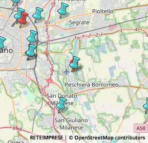 Mappa Via Achille Grandi, 20068 Peschiera Borromeo MI, Italia (7.07353)