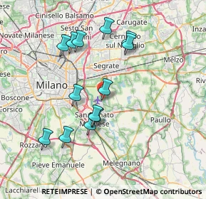 Mappa Via Achille Grandi, 20068 Peschiera Borromeo MI, Italia (7.04846)