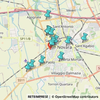 Mappa Viale Allegra Giacomo, 28100 Novara NO, Italia (1.50385)