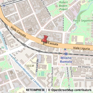 Mappa Viale Cassala, 30, 20143 Milano, Milano (Lombardia)