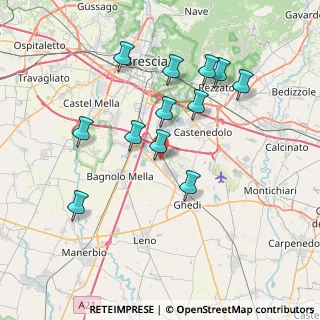Mappa Via Pedrona, 25010 Montirone BS, Italia (7.13667)