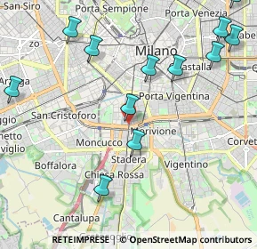 Mappa V.le Tibaldi Via Meda, 20141 Milano MI, Italia (2.55083)