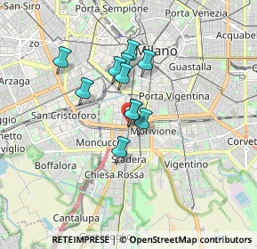 Mappa V.le Tibaldi Via Meda, 20141 Milano MI, Italia (1.17909)