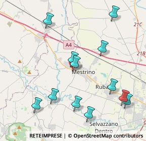 Mappa Via Galilei, 35035 Mestrino PD, Italia (4.5175)