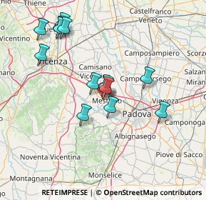 Mappa Via Galilei, 35035 Mestrino PD, Italia (14.74846)