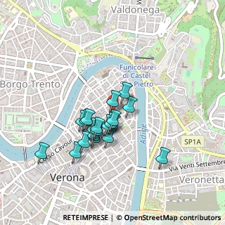 Mappa Corso Sant'Anastasia, 37121 Verona VR, Italia (0.349)