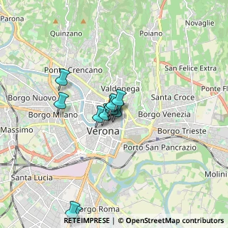 Mappa Corso Sant'Anastasia, 37121 Verona VR, Italia (1.3725)
