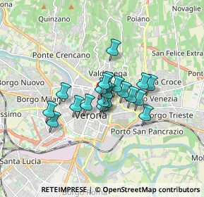 Mappa Corso Sant'Anastasia, 37121 Verona VR, Italia (1.061)