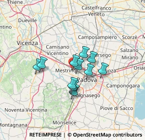 Mappa Piazza della Costituzione, 35030 Rubano PD, Italia (8.94818)