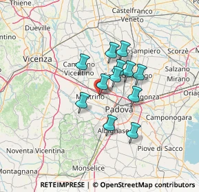 Mappa Piazza della Costituzione, 35030 Rubano PD, Italia (9.45)
