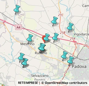 Mappa Piazza della Costituzione, 35030 Padova PD, Italia (3.75214)