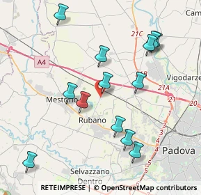 Mappa Piazza della Costituzione, 35030 Padova PD, Italia (4.09154)