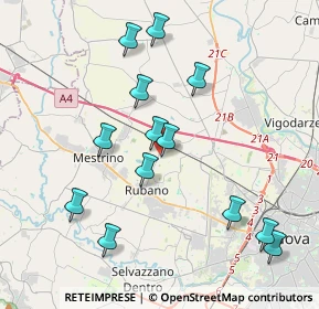 Mappa Piazza della Costituzione, 35030 Rubano PD, Italia (3.99462)