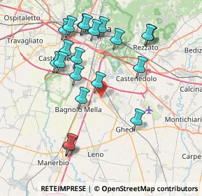 Mappa Via Filippo Corridoni, 25010 Montirone BS, Italia (8.054)