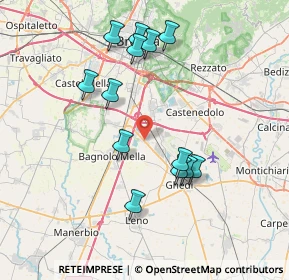 Mappa Via Filippo Corridoni, 25010 Montirone BS, Italia (7.38308)
