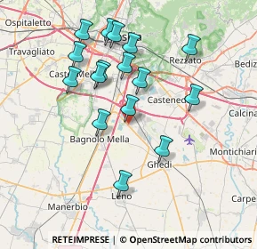 Mappa Via Filippo Corridoni, 25010 Montirone BS, Italia (7.08125)