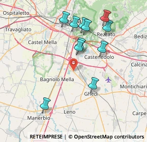 Mappa Via Filippo Corridoni, 25010 Montirone BS, Italia (7.78545)