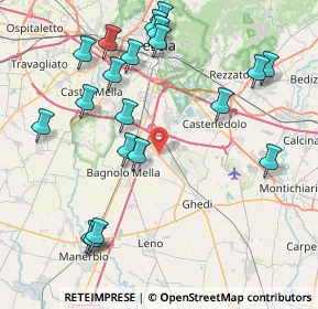 Mappa Via Filippo Corridoni, 25010 Montirone BS, Italia (9.3455)