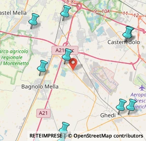 Mappa Via Filippo Corridoni, 25010 Montirone BS, Italia (7.4075)