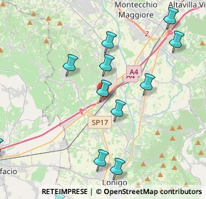 Mappa Località Fracanzana, 36054 Montebello Vicentino VI, Italia (4.81917)