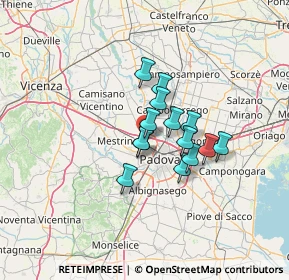 Mappa Via Sacharov, 35136 Padova PD, Italia (8.74786)