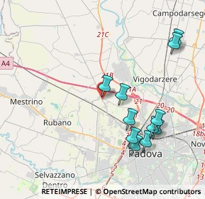 Mappa Via Sacharov, 35136 Padova PD, Italia (4.13455)