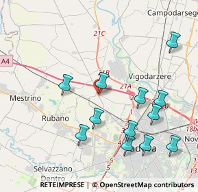Mappa Via Sacharov, 35136 Padova PD, Italia (4.29083)