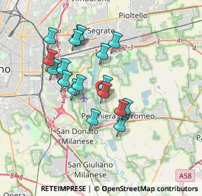 Mappa Piazza della Costituzione, 20068 Peschiera Borromeo MI, Italia (3.05778)