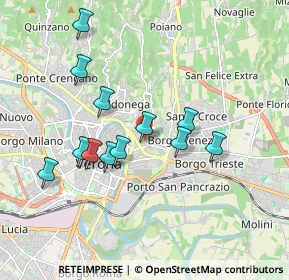 Mappa Via S. Zeno in Monte, 37129 Verona VR, Italia (1.6775)