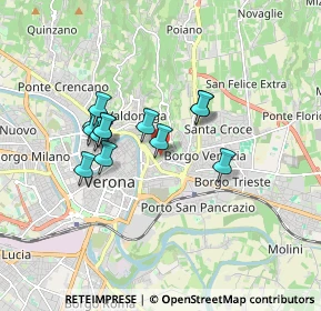 Mappa Via S. Zeno in Monte, 37129 Verona VR, Italia (1.38154)