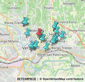 Mappa Via S. Zeno in Monte, 37129 Verona VR, Italia (1.21059)