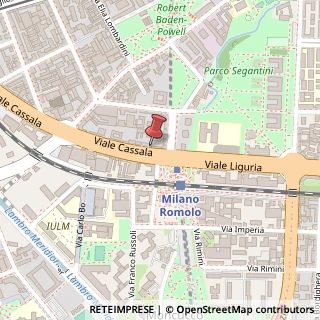Mappa Viale Cassala, 61, 20143 Milano, Milano (Lombardia)