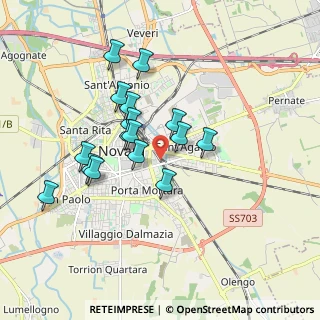 Mappa Via Monsignore Leone Ossola, 28100 Novara NO, Italia (1.5525)