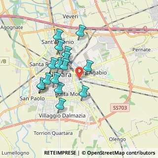 Mappa Via Monsignore Leone Ossola, 28100 Novara NO, Italia (1.60375)