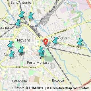 Mappa Via Monsignore Leone Ossola, 28100 Novara NO, Italia (1.26818)