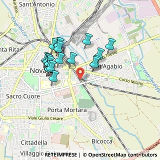 Mappa Via Monsignore Leone Ossola, 28100 Novara NO, Italia (0.825)