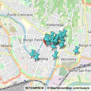 Mappa Via Fama, 37121 Verona VR, Italia (0.5615)