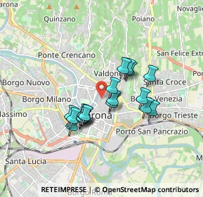 Mappa Via Francesco Emilei, 37121 Verona VR, Italia (1.33333)