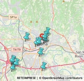 Mappa Via Fama, 37121 Verona VR, Italia (3.62538)